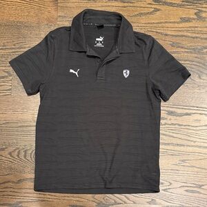 Puma Black Polo with Emblem